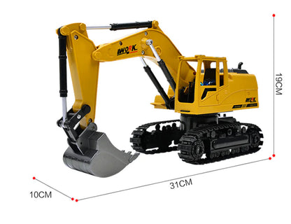 2.4G Alloy Excavator 1:24 Remote Control Toy