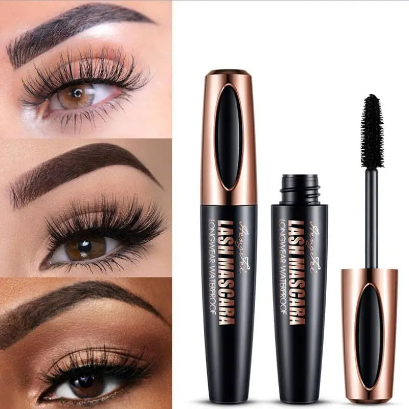 4D Silk Fiber Waterproof Mascara for Length and Curl
