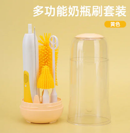 Electric Baby Bottle Cleaning Brush with UV Sterilizer (Set)