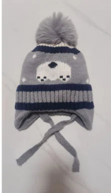Plush Knitted Winter Hat for Boys - Warm & Windproof