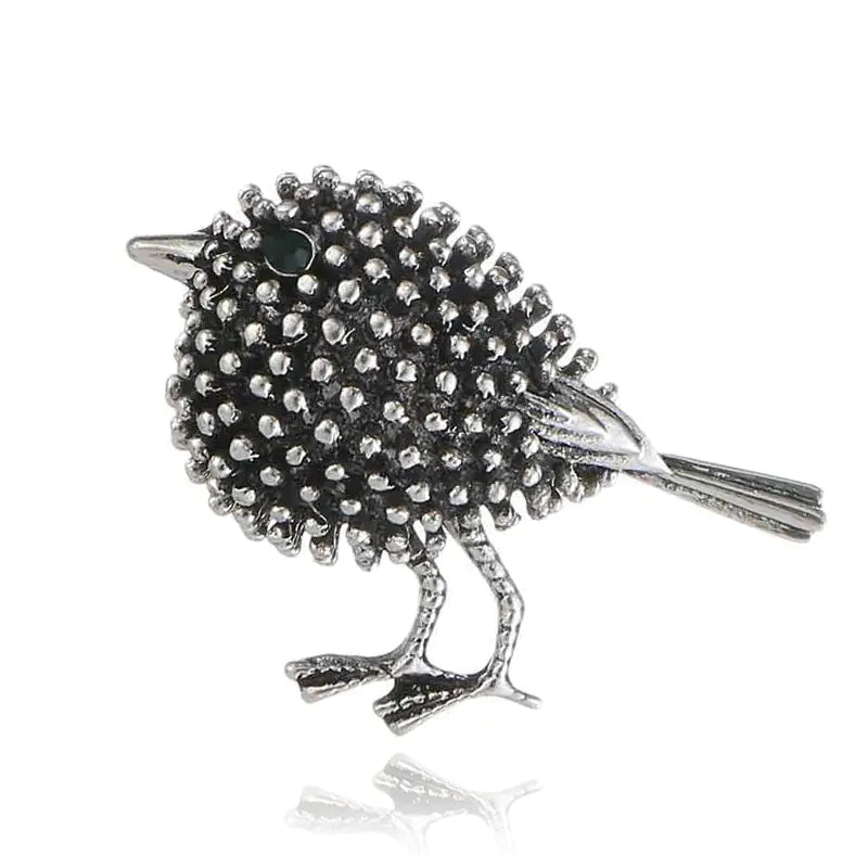 Retro Style Bird Brooch - Versatile Animal Pin