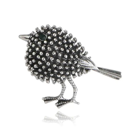 Retro Style Bird Brooch - Versatile Animal Pin