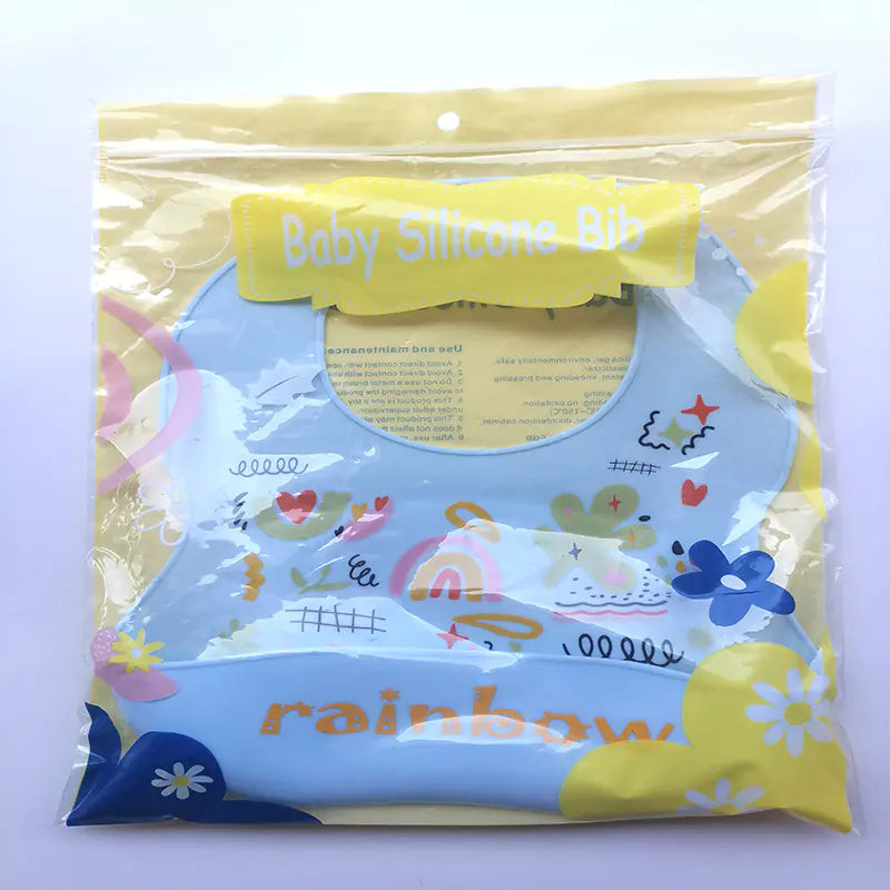 Silicone Bib for Babies - Waterproof and Easy Clean
