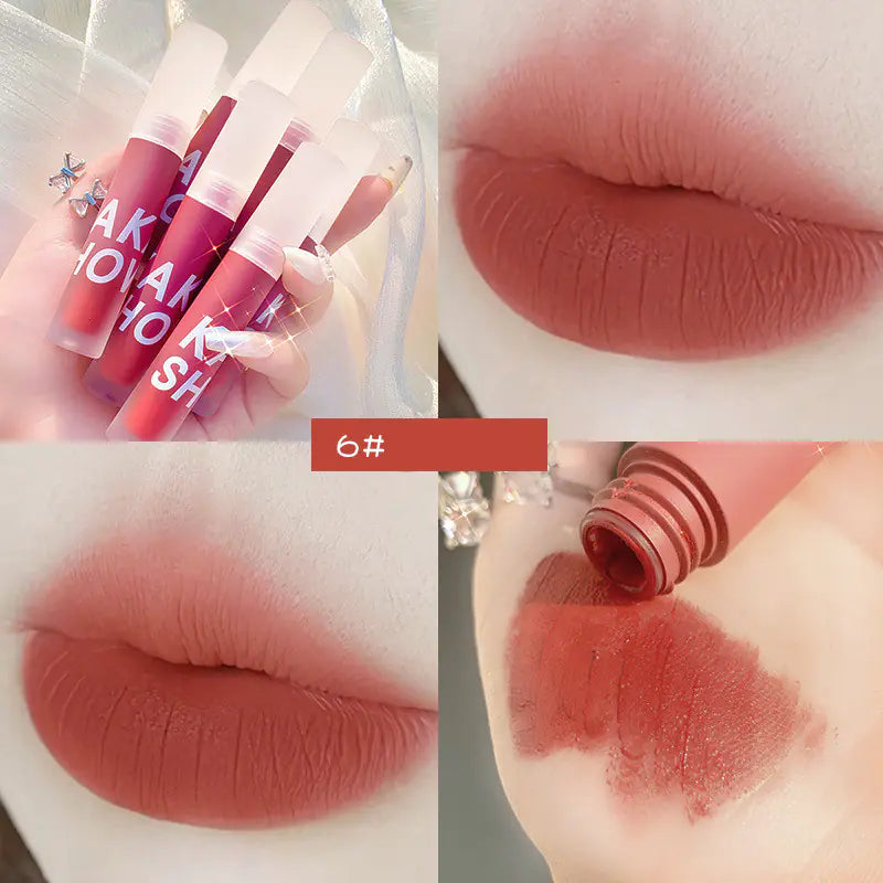 Velvet Matte Lip Glaze Moisturizes Without Staining Cups