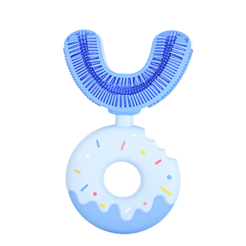U-shaped Silicone Baby Donut Toothbrush for Kids