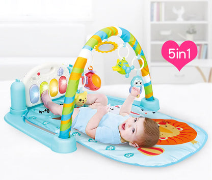 Baby Play Gym with Piano and Activity Mat