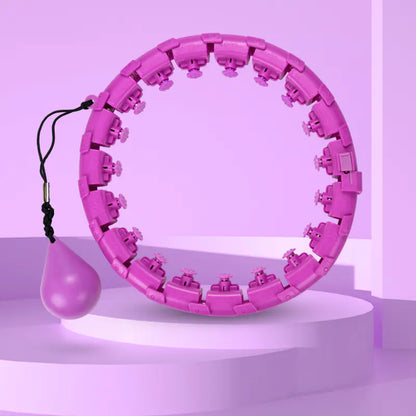 Adjustable Smart Hula Hoop – Weighted Fitness Ring