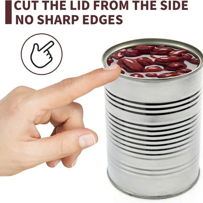 Stainless Steel Manual Can Opener with Ergonomic Handle