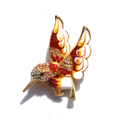 Colorful Hummingbird Brooch - Trendy Women's Jewelry