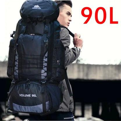 90L Waterproof Hiking Backpack for Camping and Travel