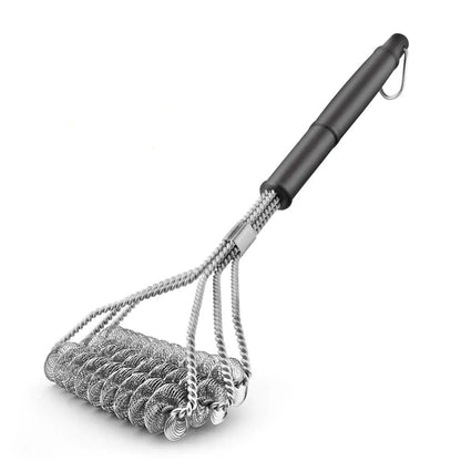 18-Inch Triple-Head BBQ Grill Cleaning Brush