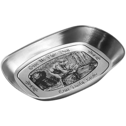 Outdoor Camping Fruit Tray - Vintage Metal Snack Plate