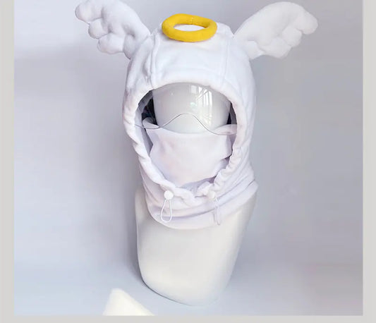 Cute Cartoon Windproof Ski Helmet Hat for Warmth