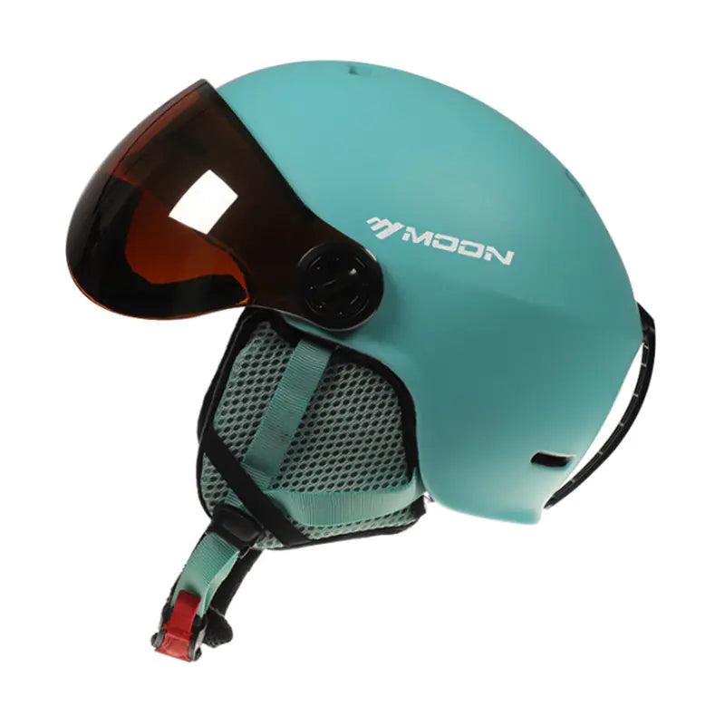 Moon Ski Helmet with Integrated Goggles for Safety