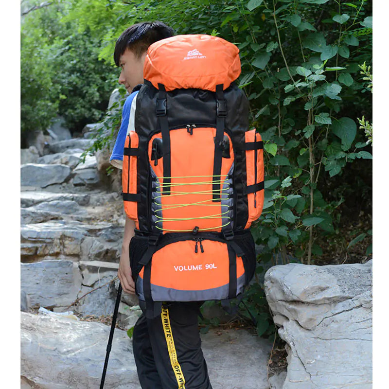 90L Waterproof Hiking Backpack for Camping and Travel