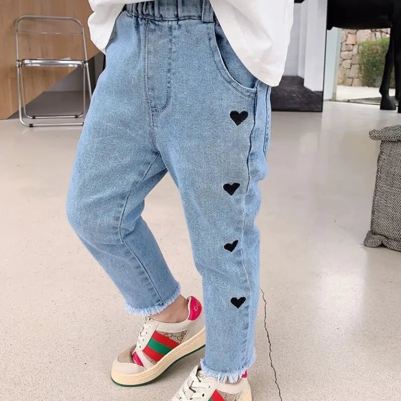 Toddler Baby Girl Casual Denim Jeans Trousers