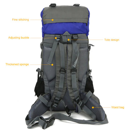 60L Waterproof Outdoor Hiking Backpack for Travel