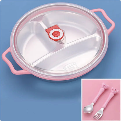 Deep Grid Kids Plate