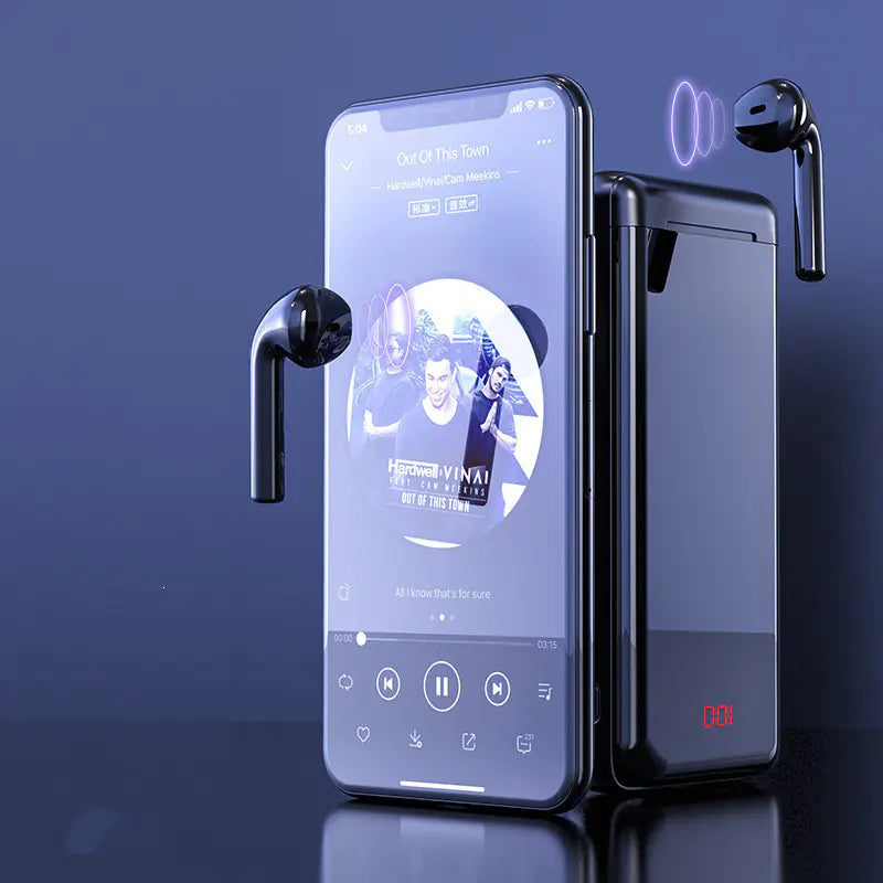 Bluetooth Headphones Power Bank with Display (Stereo)