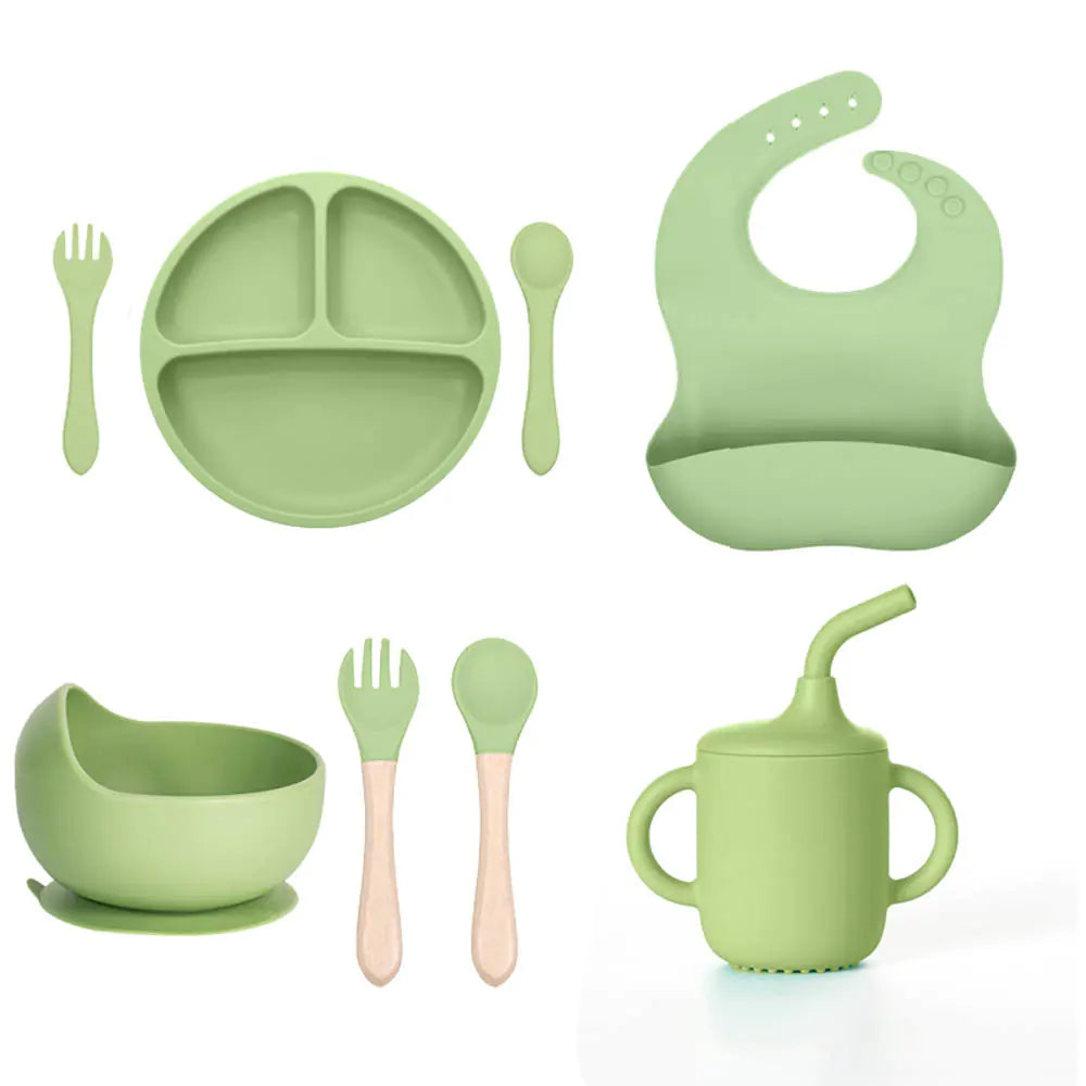 Silicone Suction Cup Divided Plate Set for Kids