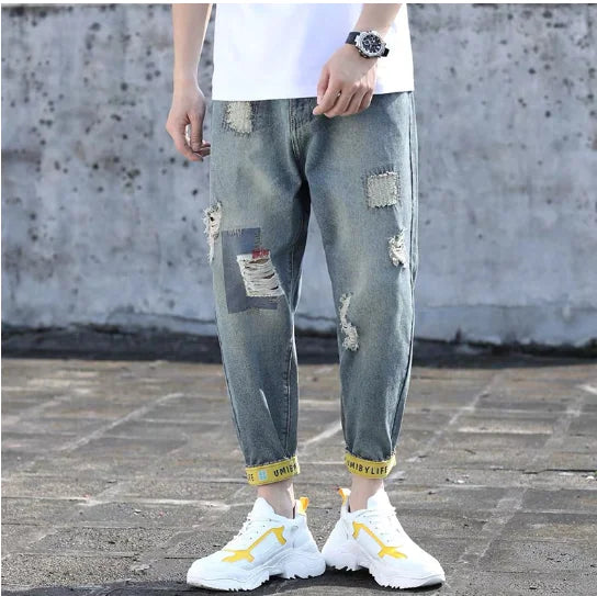 Harlan Men's Nine Pants with Foot Wash Feature