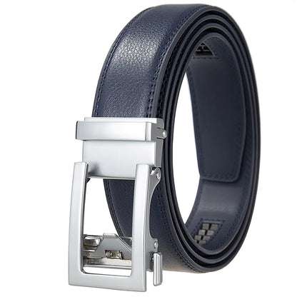 Men's Genuine Leather Automatic Buckle Belt LY33-21601-1