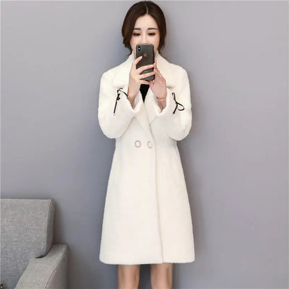 Leather Sheep Mink Coat