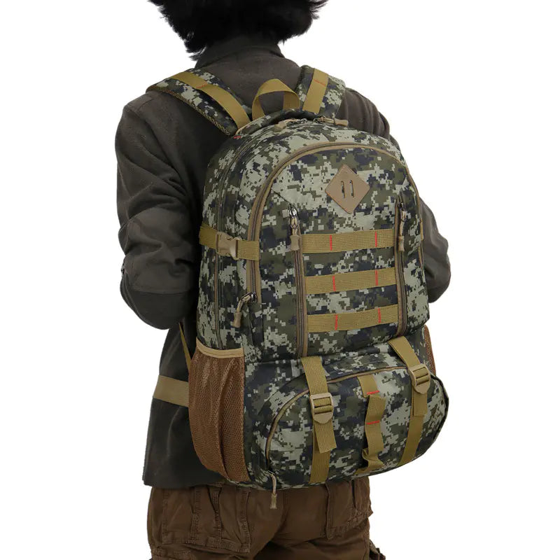 Camouflage Hiking and Travel Backpack (Outdoor Use)