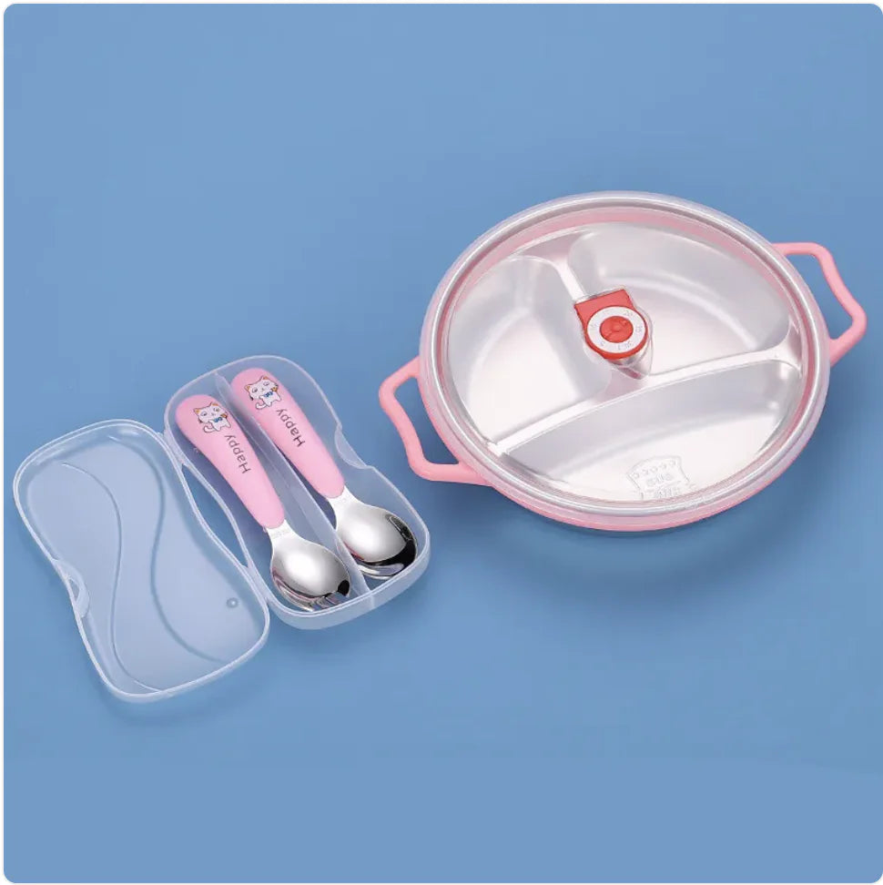 Deep Grid Kids Plate