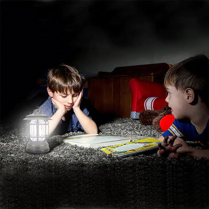 Retro Portable LED Camping Light with Stepless Dimming