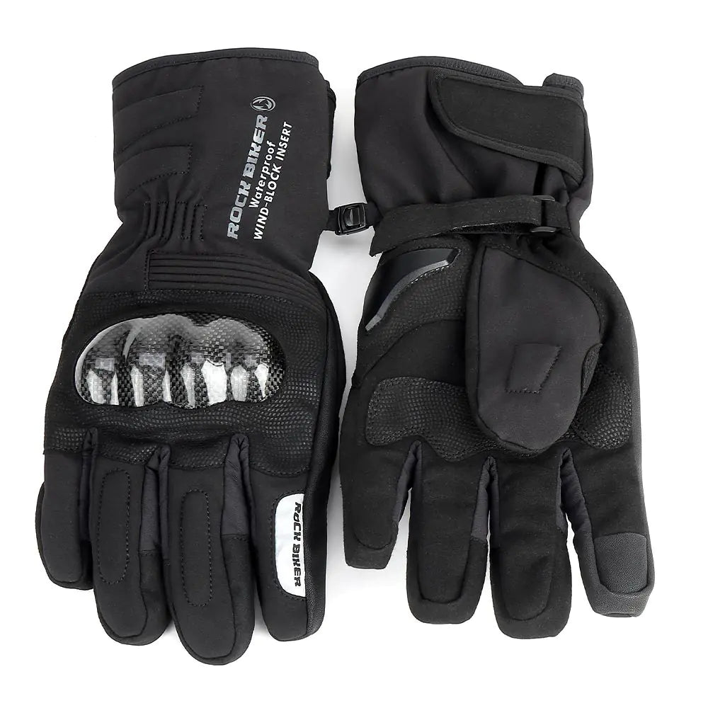 Winter Rock Motorcycle Gloves - Waterproof & Warm