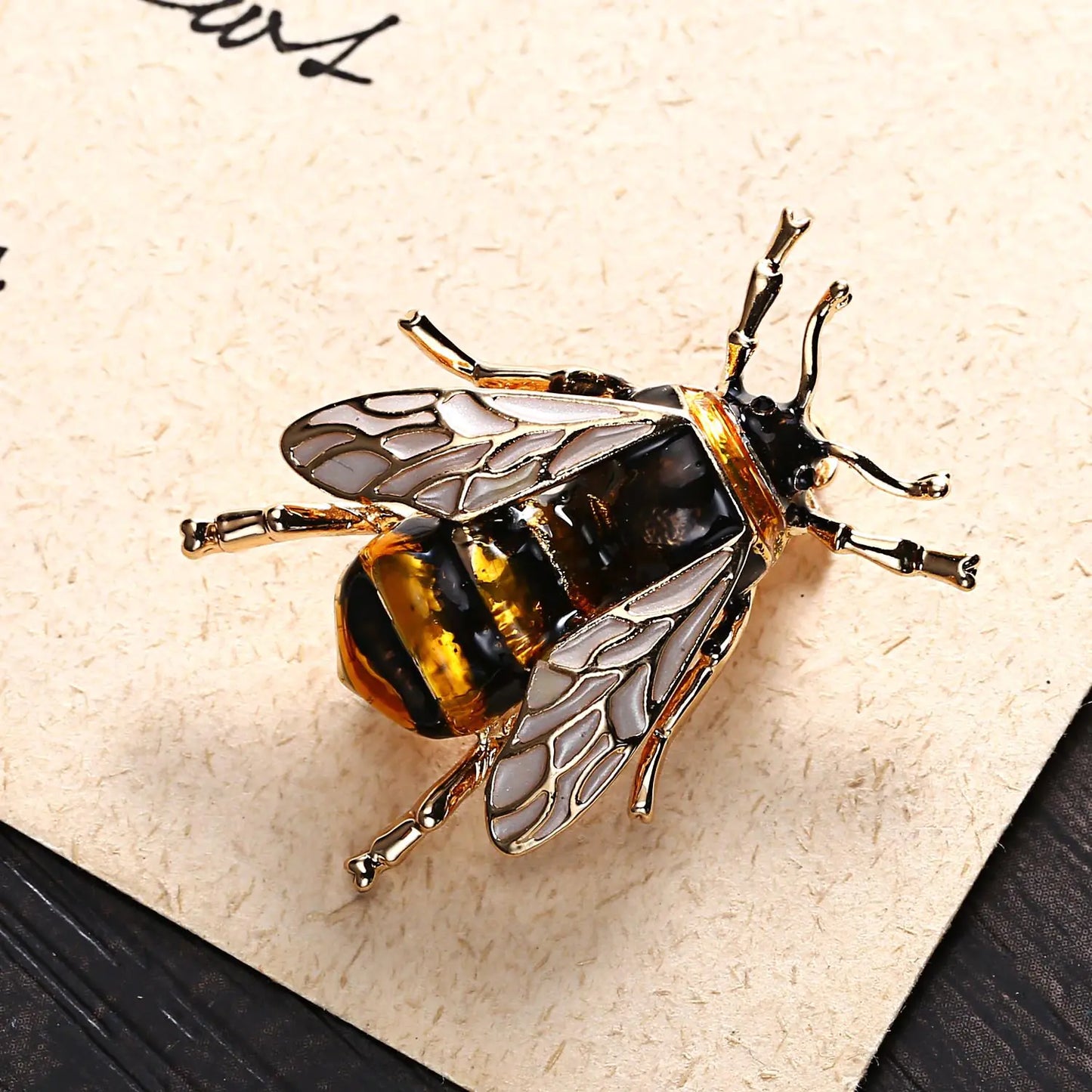 Animal Brooch, Alloy Painted Bee Pin
