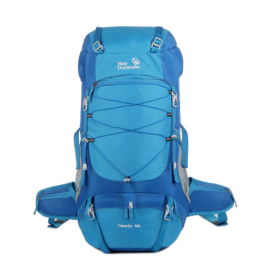 50L Outdoor Nylon Mountaineering Backpack for Hiking