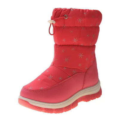Thickened Cotton Middle Tube Boots for Kids