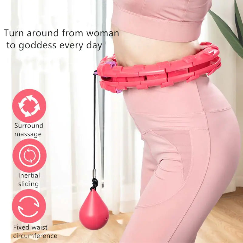 Adjustable Smart Hula Hoop – Weighted Fitness Ring