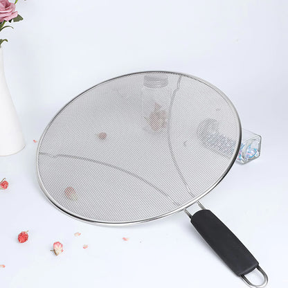 Material Splash Oil Screen Cover With Handle Explosion-proof Oil Screen