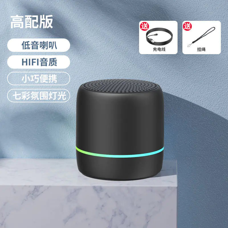 Portable Bluetooth Speaker with AI Voice and Lights