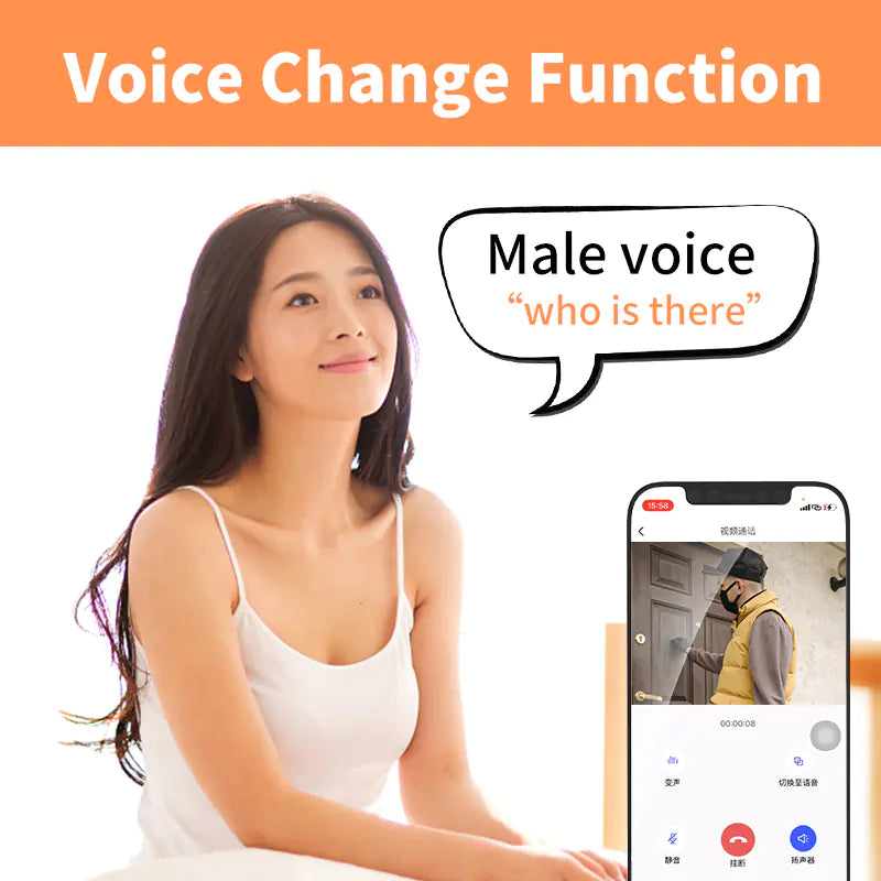 Wireless WiFi Doorbell with HD Camera and Night Vision