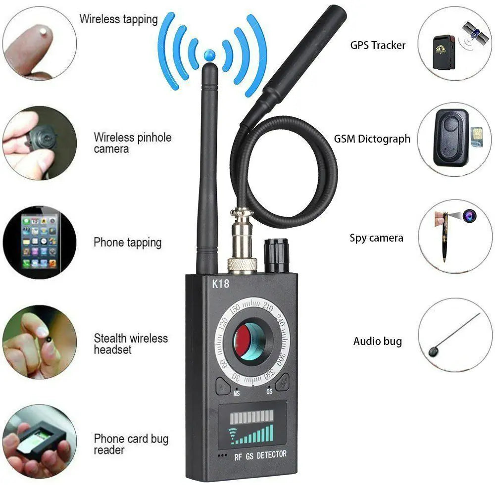 K18 Anti-Sneak Camera and GPS Signal Detector