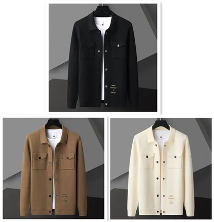 Men's New Cardigan Sweater Coat