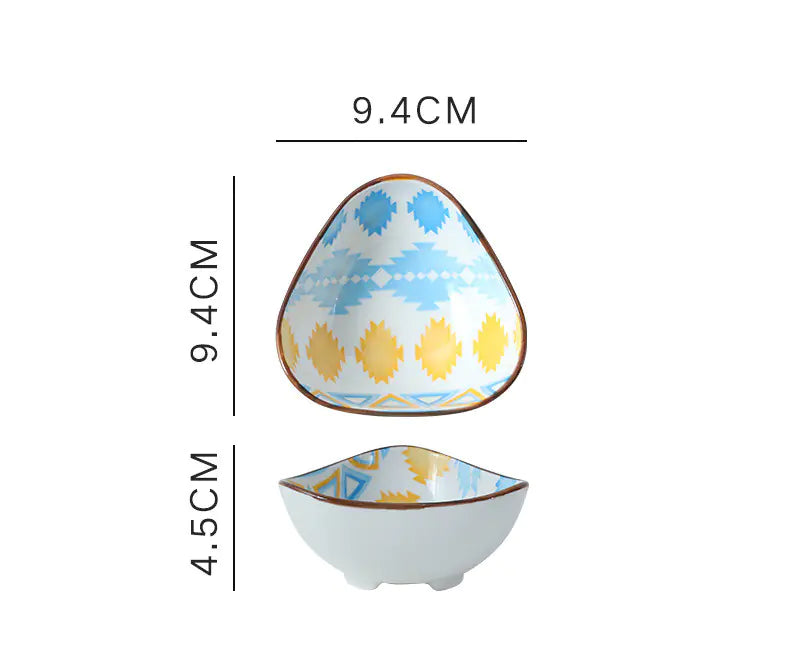 Underglaze Ceramic Sauce Dish for Household Use