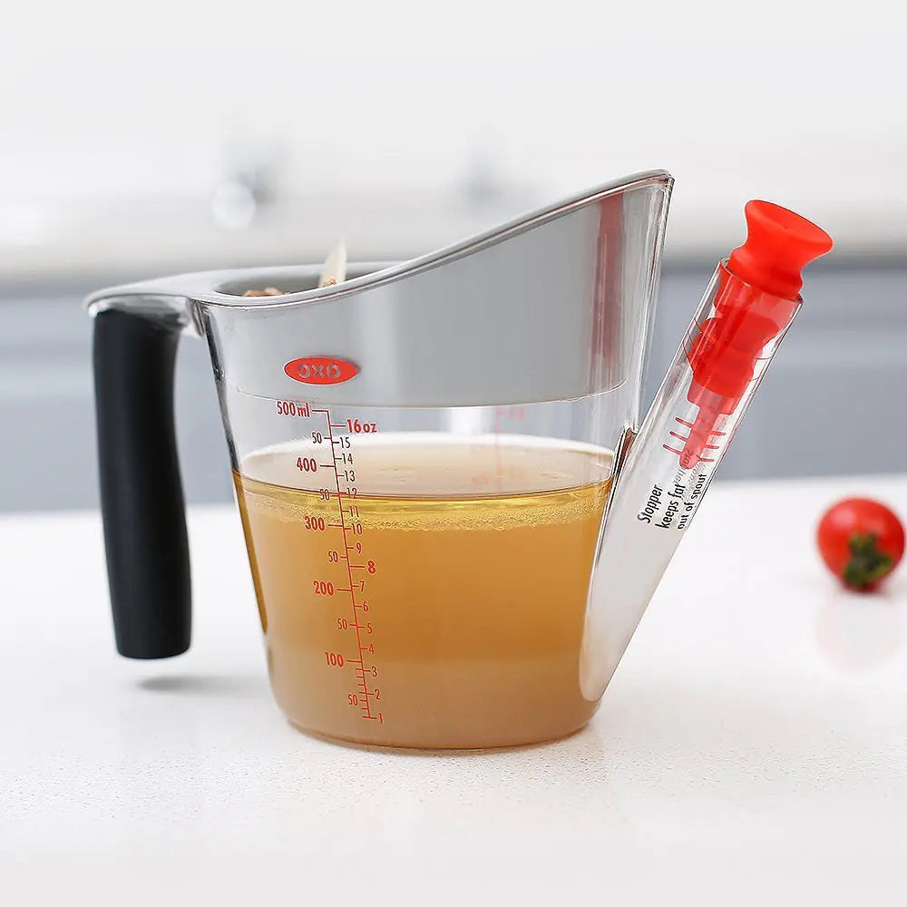 OXO Fat Separator for Kitchen Soup and Grease Straining
