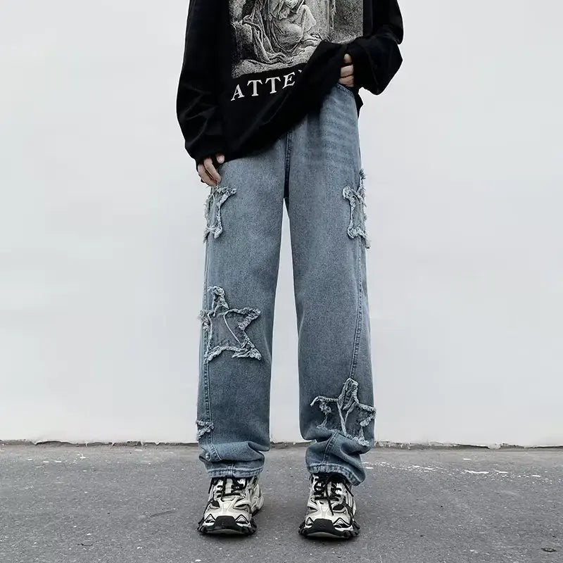 Youth Denim Fashion Pants with Wash Finish