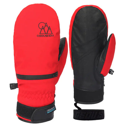 Waterproof Ski Gloves for Men and Women with Card Pocket