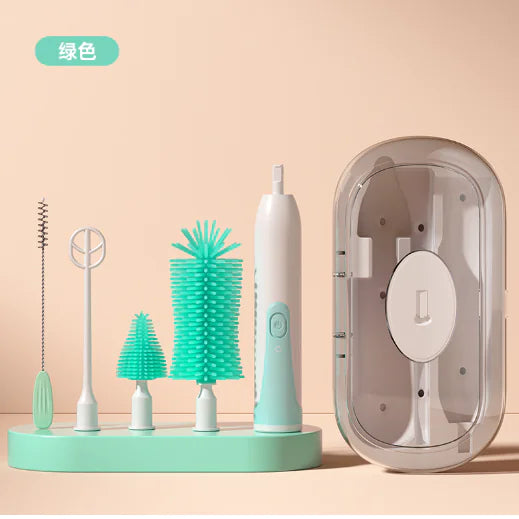 Electric Baby Bottle Cleaning Brush with UV Sterilizer (Set)