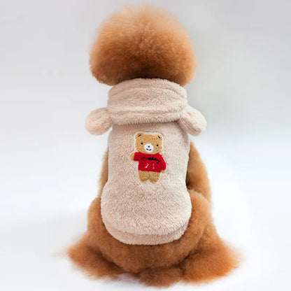 Bear Ear Hooded Coat for Pets