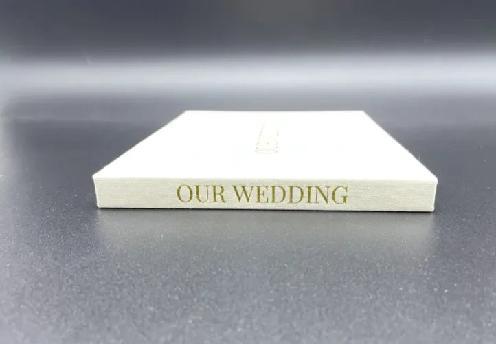 Linen Craft Wedding Video Card