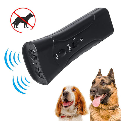 Three-in-One Ultrasonic Dog Barking Training Device