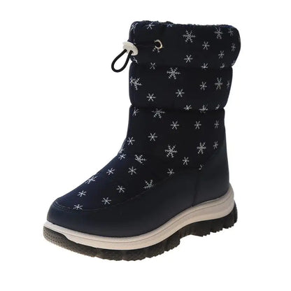 Thickened Cotton Middle Tube Boots for Kids