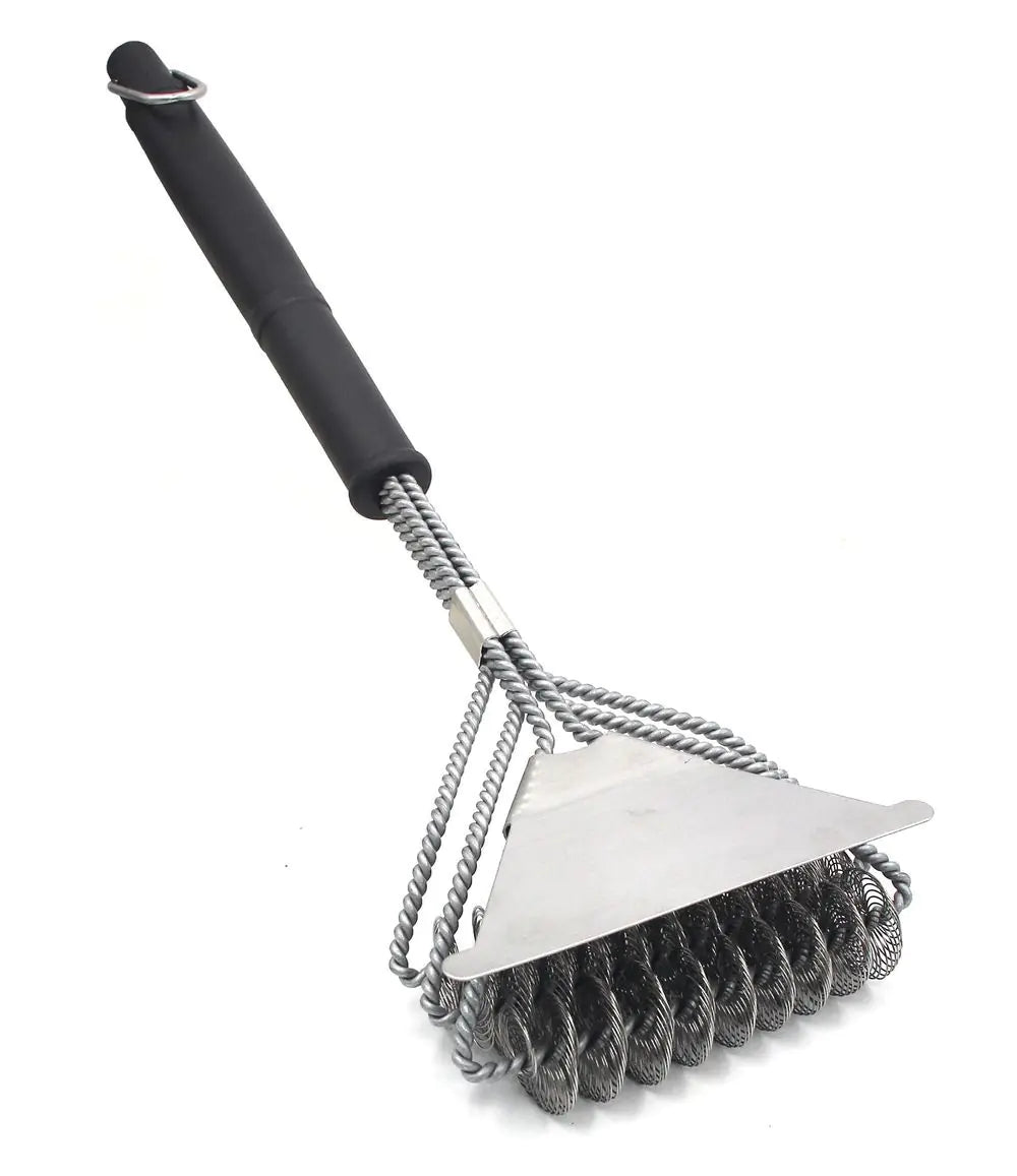 18-Inch Triple-Head BBQ Grill Cleaning Brush